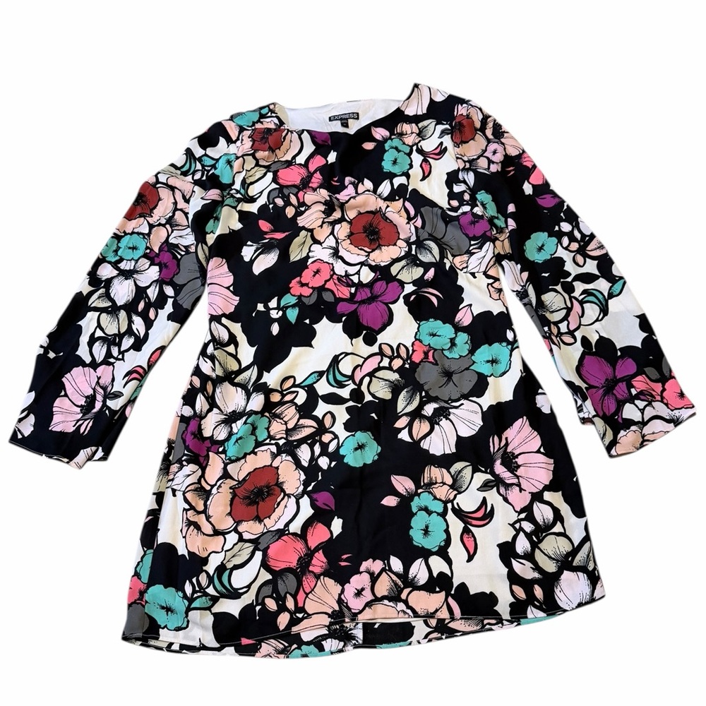 💙EXPRESS Floral Long Sleeve Dress